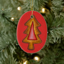 Search for stained glass christmas tree decorations Red