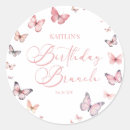 Search for butterfly first birthday stickers For her