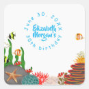 Search for fish birthday stickers Under the sea
