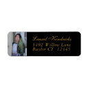 Search for black gold graduation return address labels Stylish