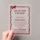 Search for red bow invitations Hand drawn