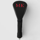 Search for monogrammed golf head covers Black