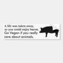 Search for vegan bumper stickers Pig