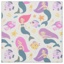 Search for mermaid pattern fabric Girly