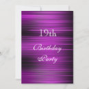 Search for purple 19th birthday invitations For her