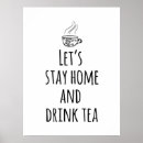 Search for lets stay home posters Typography