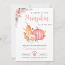 Search for a little pumpkin baby girl shower invitations Is on the way