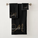 Search for elegant bath towels Black