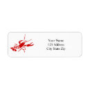 Search for lobster return address labels Shellfish