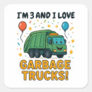 Search for garbage trucks stickers Kids birthday