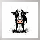 Search for black and white cow posters Animal