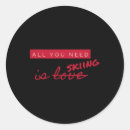 Search for love skiing stickers Winter