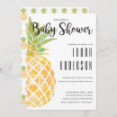 Search for pineapple baby shower invitations Green