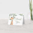 Search for safari baby shower thank you cards Giraffe