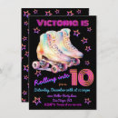 Search for girls roller skating party invitations Hippie