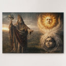 Search for sun and moon puzzles Vintage