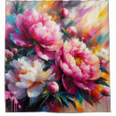Search for peonies shower curtains Colourful