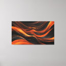 Search for black and orange canvas prints Abstract