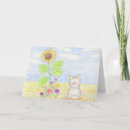 Search for cat and sunflowers cards Garden