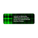 Search for neon green return address labels Black