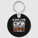 Search for cow and chicken key rings Country life