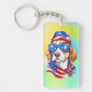 Search for dog blue key rings 4th of july
