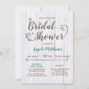 Search for rustic wood bridal shower invitations White