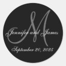 Search for first name monogram stickers Elegant