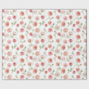 Search for peach floral wrapping paper Feminine