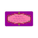 Search for fancy initial return address labels Pink