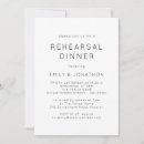Search for black white rehearsal dinner invitations Plain