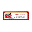 Search for firetruck return address labels Firefighter