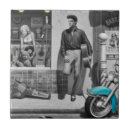 Search for denim blue tiles Elvis presley
