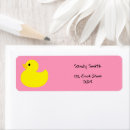 Search for yellow duck return address labels Baby shower