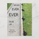 Search for keep going postcards Never give up