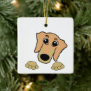 Search for dachshund cartoon christmas tree decorations Doxie