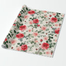 Search for red roses wrapping paper Pink
