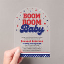 Search for patriotic baby shower invitations Red white and blue