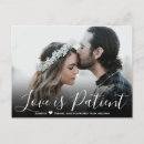Search for postponement wedding save the dates Love is patient