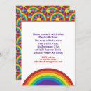 Search for pinwheel invitations Rainbow