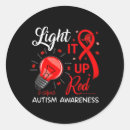 Search for autism puzzle ribbon stickers Autism spectrum disorder