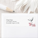 Search for paper crane return address labels Oriental