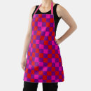 Search for pink and purple aprons Red