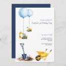 Search for construction birthday invitations Boy