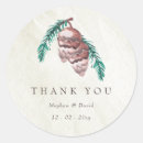 Search for pine cone wedding stickers Rustic