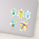 Search for cute cartoon robots stickers Science