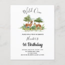 Search for one wild year invitations Cute
