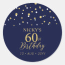 Search for navy blue and gold stickers Script