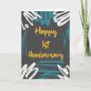 Search for 1st anniversary cards Cute