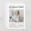 Search for retiree invitations Black and white
